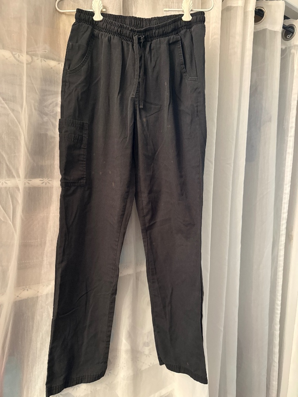 Black scrub pants